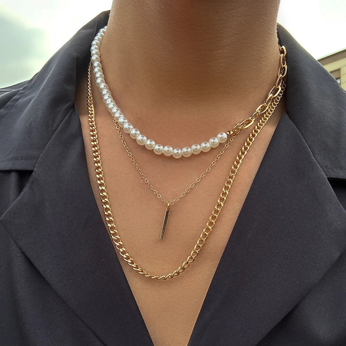 Stick Pearl Pendant